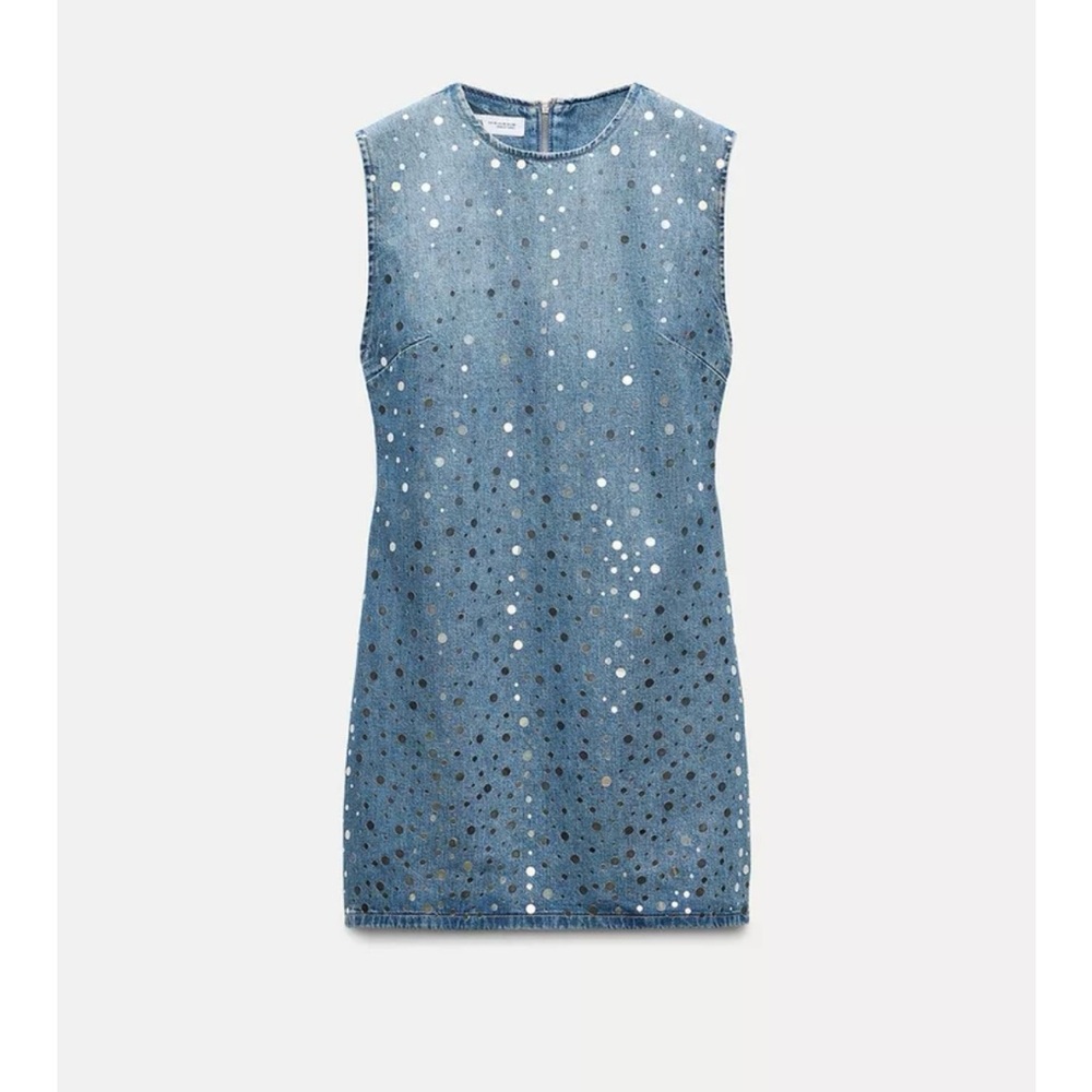 Zara Denim Mirror Dress NWT